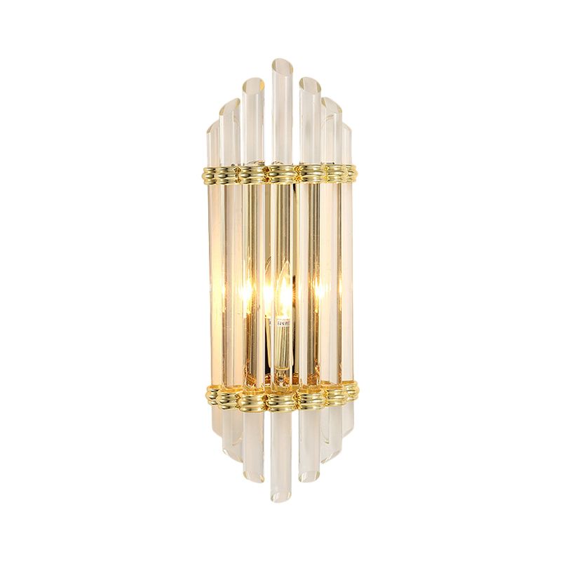 Armed Crystal Tube Mur Moup Éclairage moderniste MODERNISTRE GOLD GOLD MUR PIX LAMPE