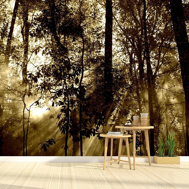 Forest Mildew Resistant Mural Wallpaper Sleeping Room Wall Mural