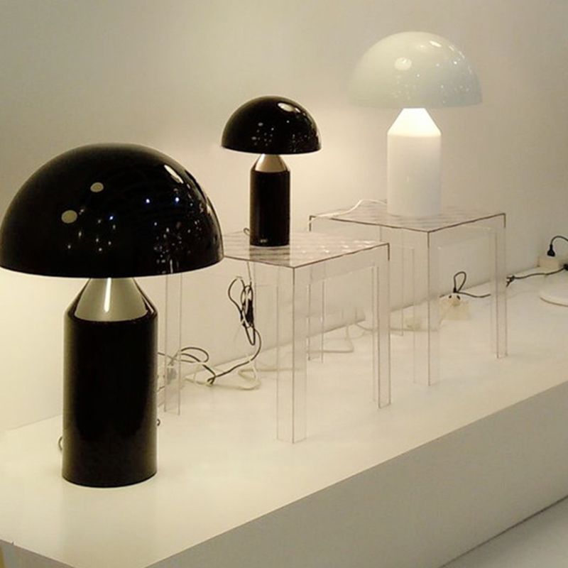 Metal Round Form Table Lampe moderne 1-Licht-Tischlampenleuchten