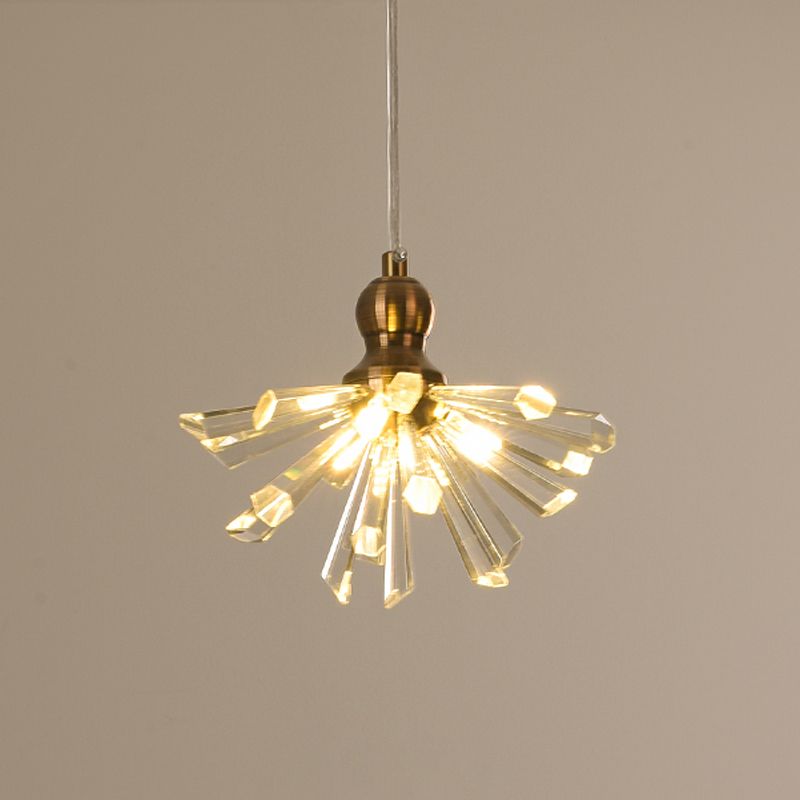 Glass Crystal Glass Crystal Sputnik Multipant Modern 3/6 Heads Sospension Lighting Freet in oro