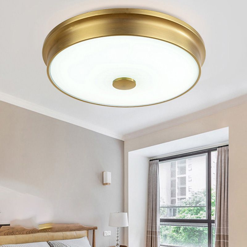 Modern Style Geometric Flush Mount Light Glass 1-Light Flush Ceiling Lights