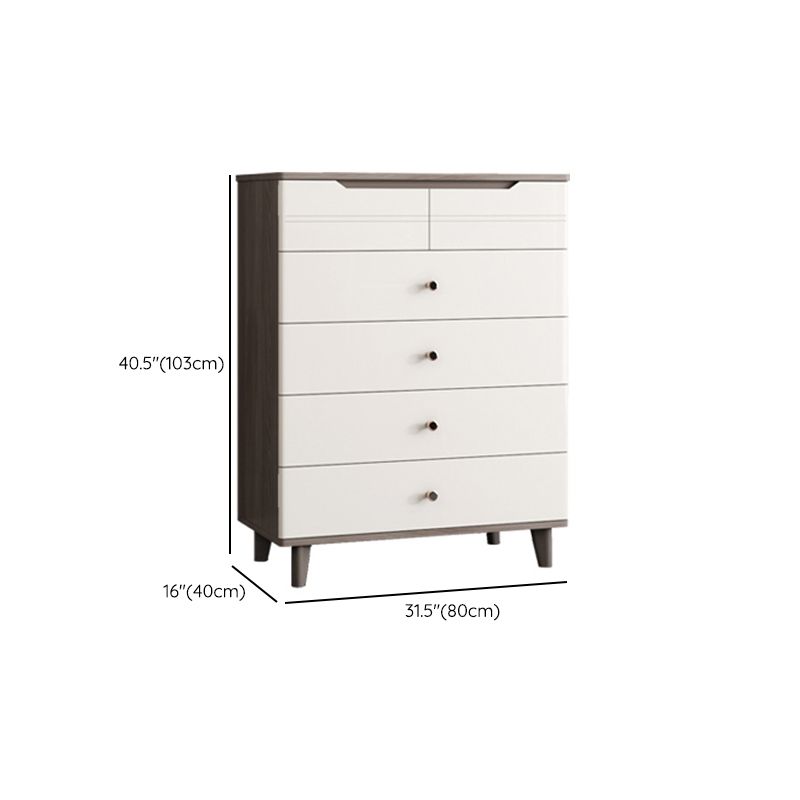 Modern Marble Double Dresser Horizontal Storage Chest for Bedroom