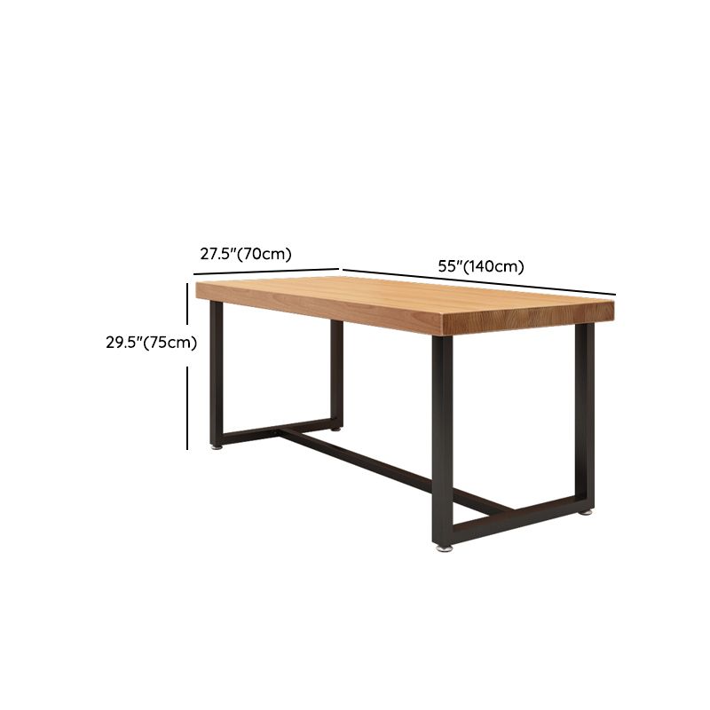 1/5 Pieces Rectangular Dining Table Set Industrial Style Wooden Dining Table with Chairs