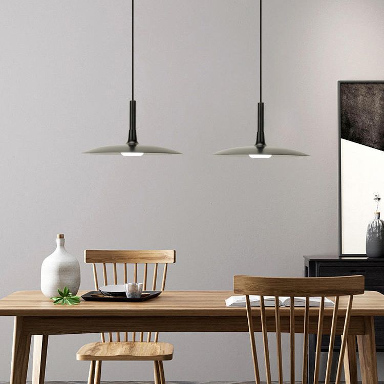 Untertasse Nordic Style Pendelleuchte Lampe Metall 1 Glühbirne Esszimmer Deckenhängung Licht