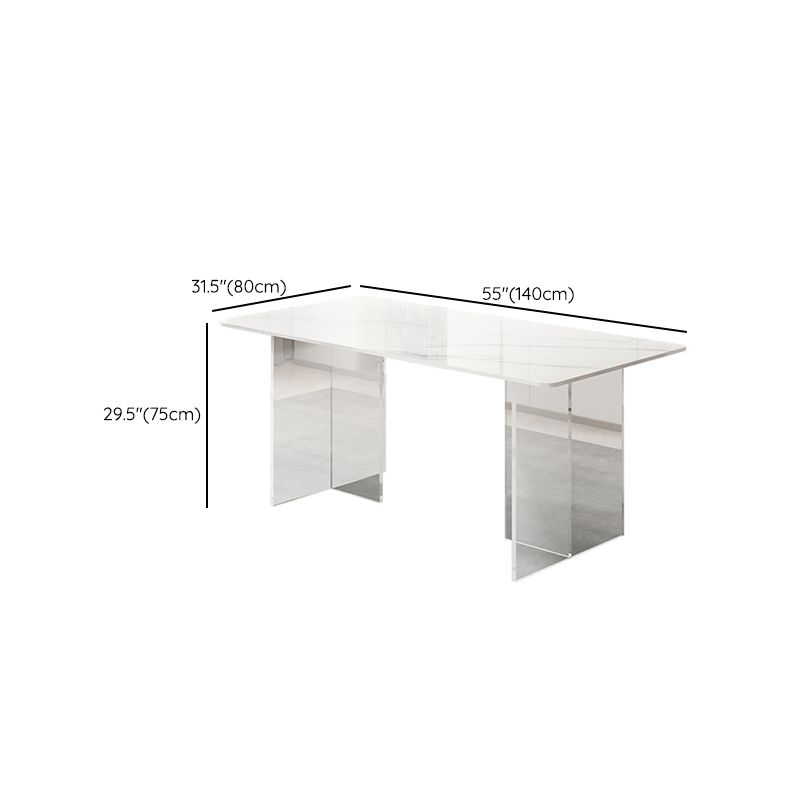 Modern Rectangle Dining Table 1/2/5/7 Pieces Stone Dining Set for Dining Room