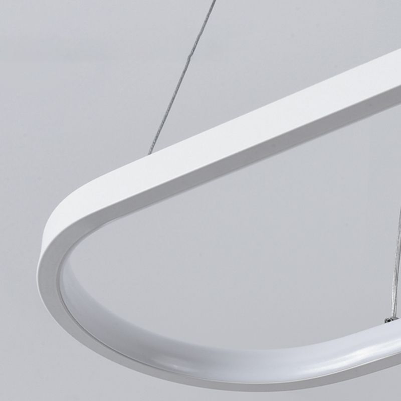 Araña de araña geométrica moderna lámpara de araña de metal de araña de metal