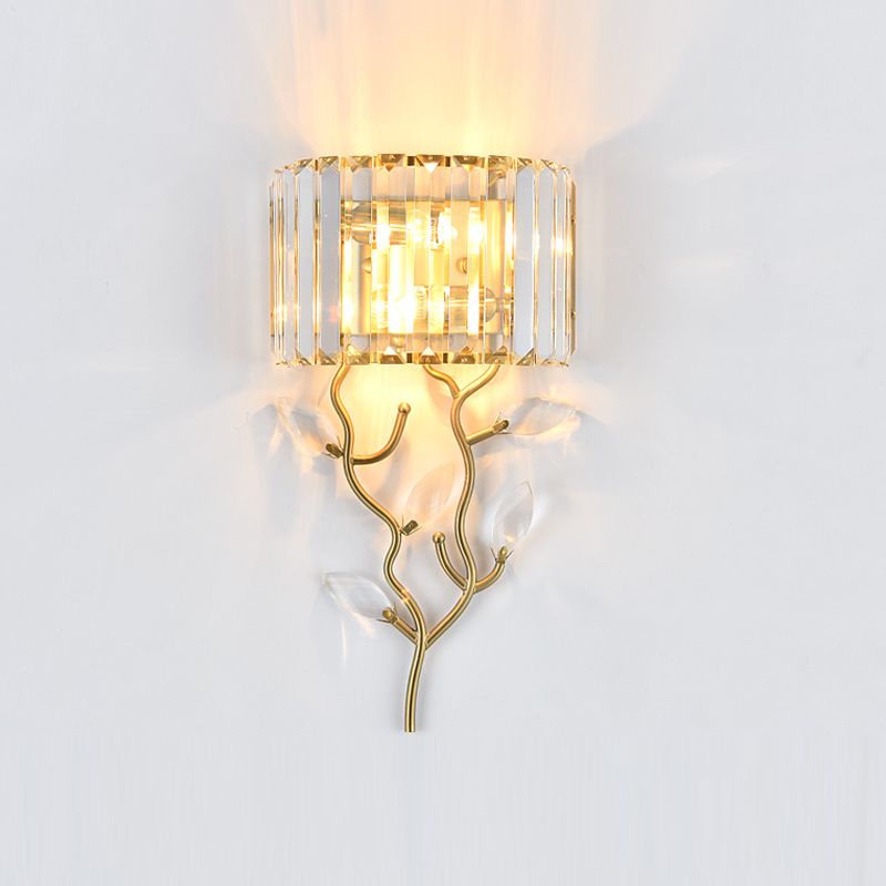 Luz de pared de estilo moderno Diclas de pared de sombra de cristal creativa para dormitorio para dormitorio