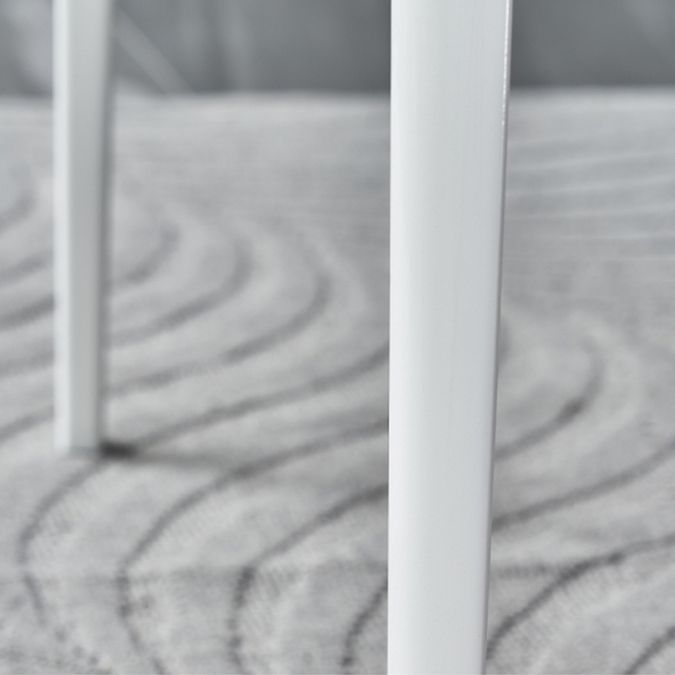 Modern Style White Dining Table Sintered Stone Rectangle Table for Home