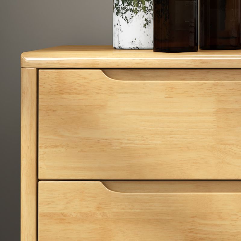 Contemporary Dresser Solid Wood Storage Chest Dresser with Drawers