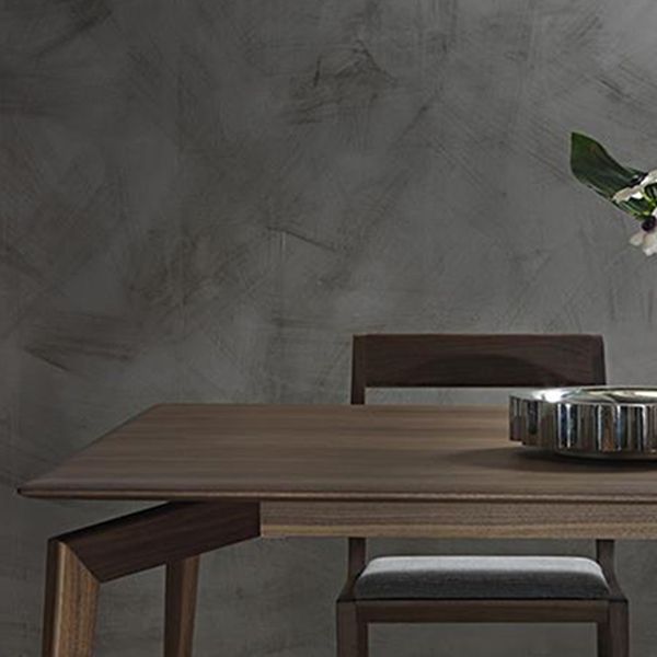 Mid-Century Modern Dining Table Solid Wood Kitchen Fixed Desk