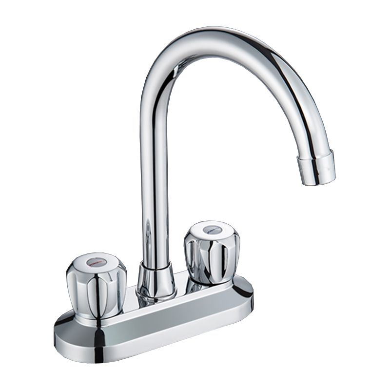 2 Handle Modern Vessel Sink Faucet Swivel Spout Bathroom Faucet