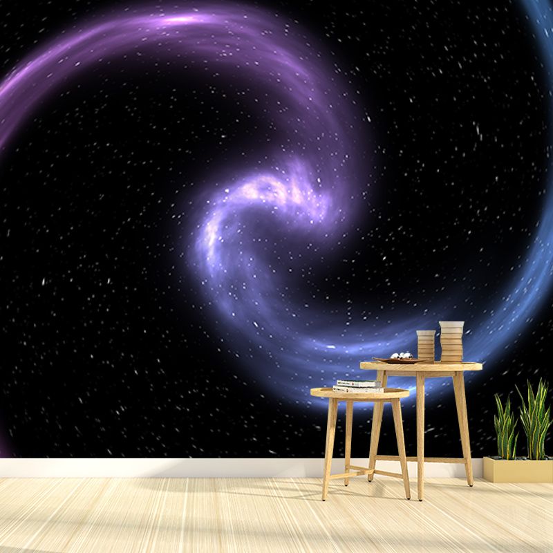 Dazzling Stars Universe Mural Wallpaper Personalized Size Wall Covering for Bedroom