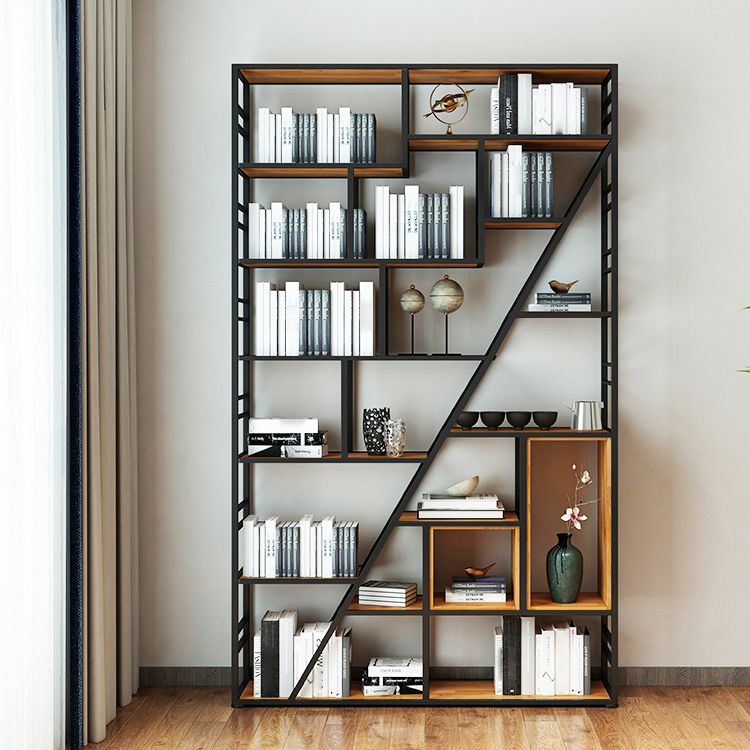 78.74 "H Bücherregal Industrial Style Open Back -Bücherregal für Heimbüro