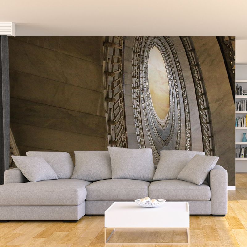 Spiral Staircase Wallpaper Mural Custom-Made Wall Covering for Meeting Room