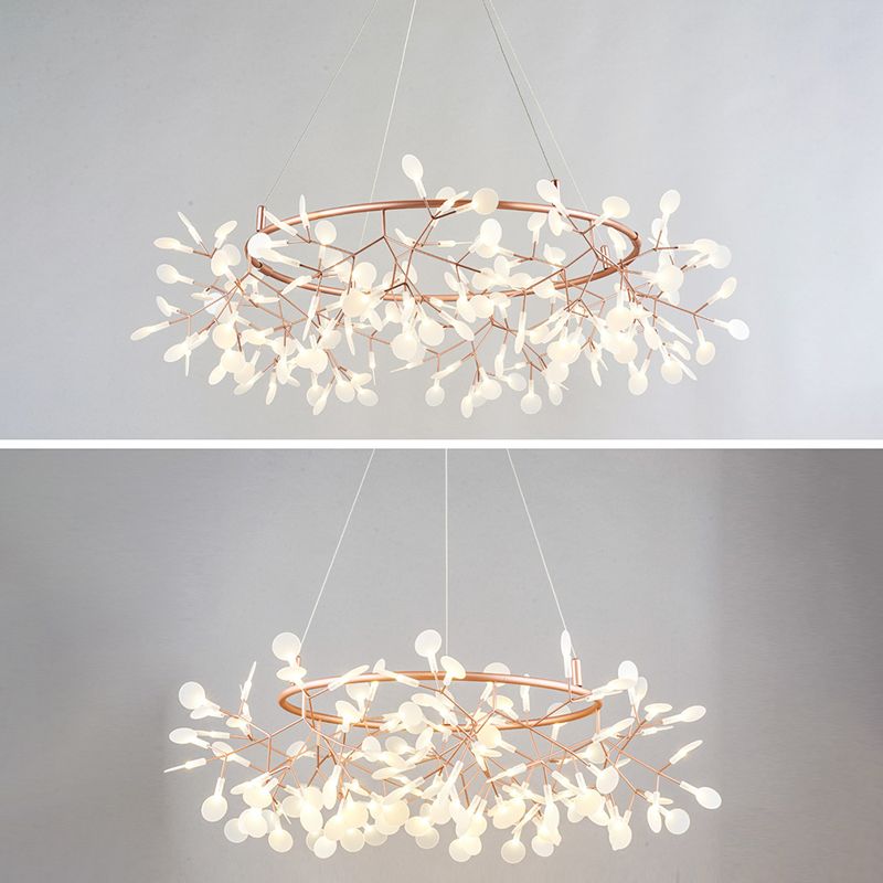 Luz de lámpara de araña de spray moderna kit de luz acrílico de acrílico