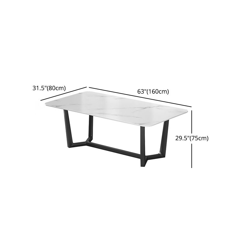 Modern 1/2/5/7 Pieces Rectangle Dining Set Sintered Stone Dining Table Set