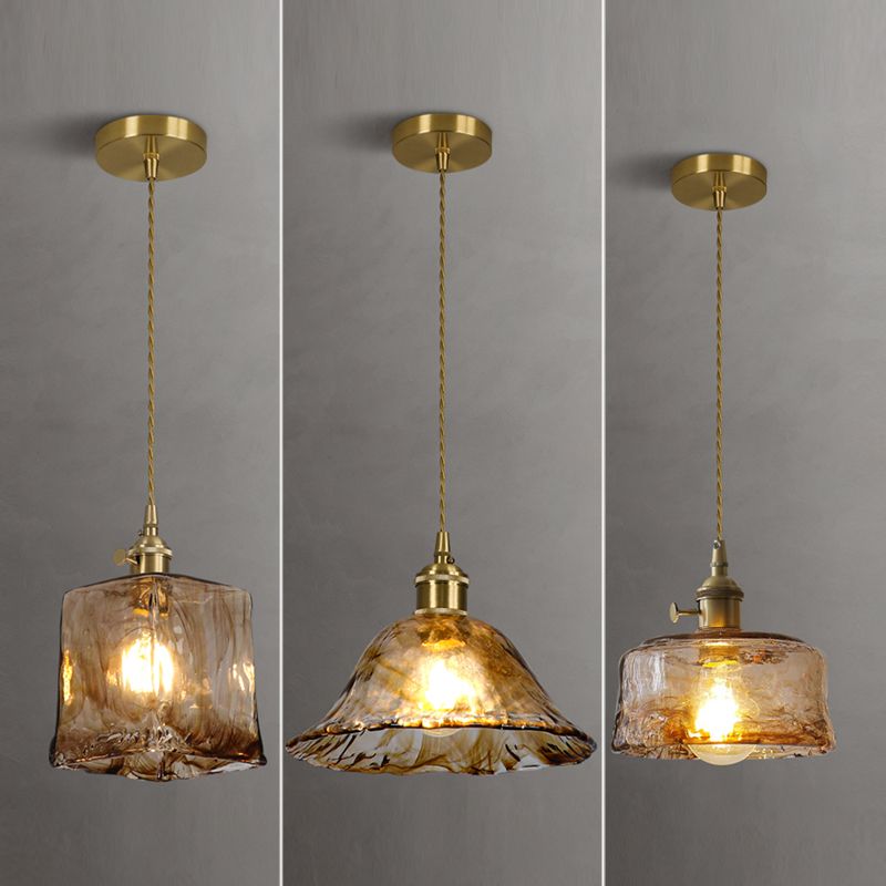 Kit de lampe suspendue en cuivre moderne