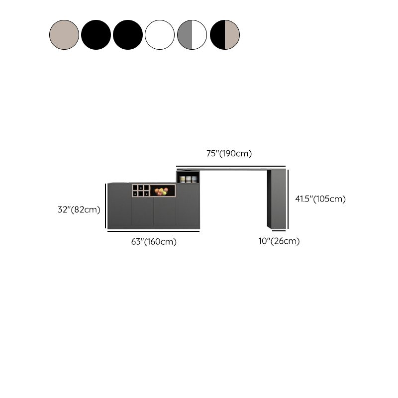 Modern Style Wood Specialty Bar Height Pub Table for Living Room