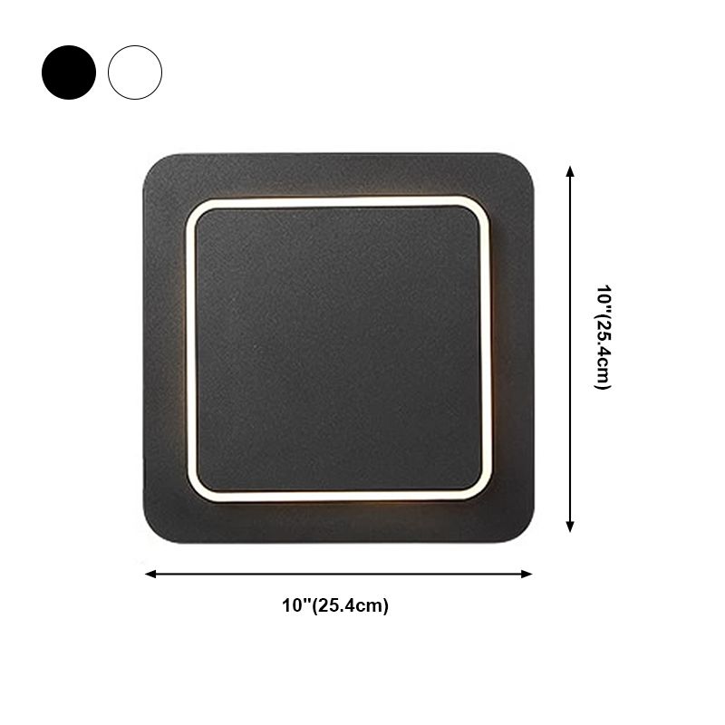 Geometrische Form Metallwandbeleuchtung moderner Stil 1 Licht Wandleuchte Leuchte