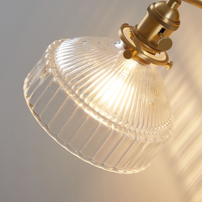 Adjustable Angle 1 Light Armed Wall Light Sconce Nordic Light Extravagant Style Glass Sconces