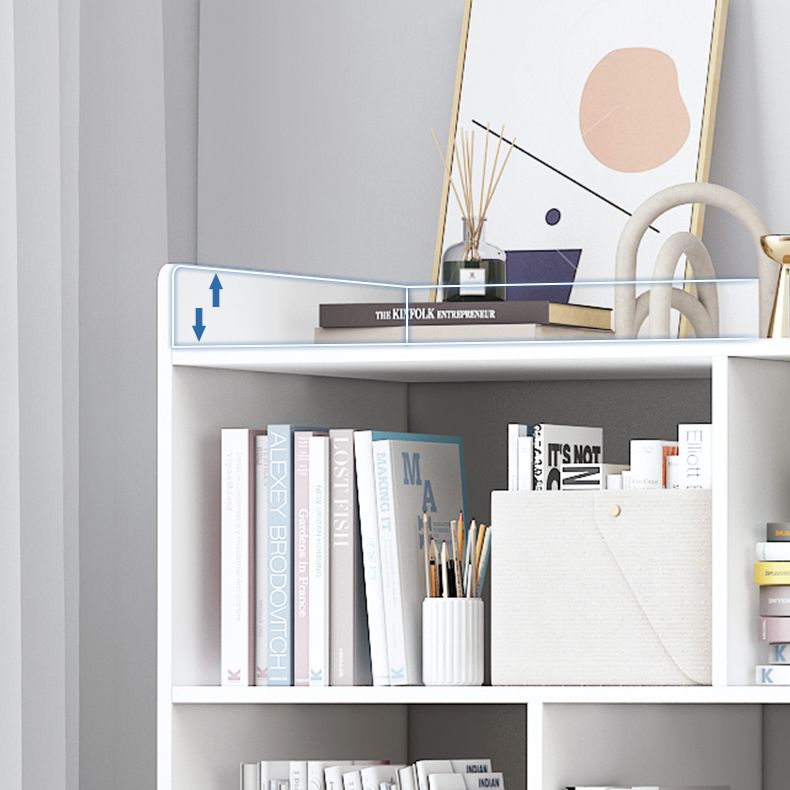 35"H Contemporary Bookcase Etagere Book Shelf Engineered Wood for Study Room