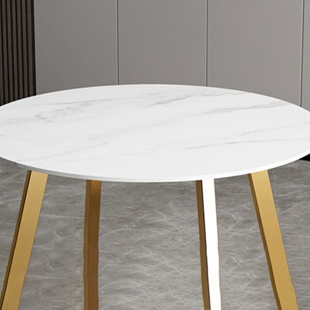 Glam -stijl 1/2/7 stuks dinette tafel met eetkamerstoel ronde vorm eettafel set