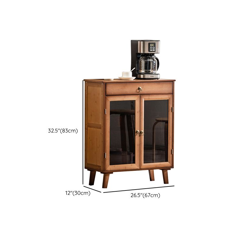 Contemporary Rectangle Storage Cabinet Solid Wood Accent Cabinet