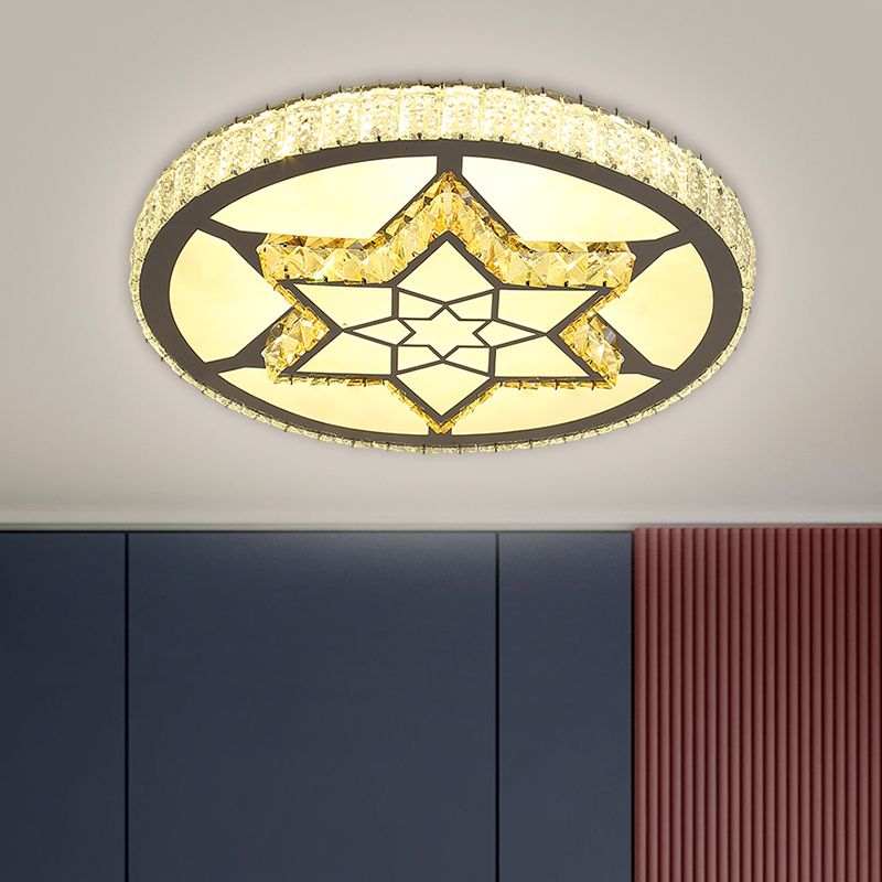 Simplicity Star/Bloom Flush Fissedrowture Cristal Crystal Crystal LED LAMPAGGIO IN ACCOLO INSOLSORE IN ACCOLA