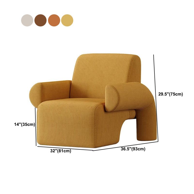 Nordic Arms Included Round Arms Tight Back Living Room Accent Armchair