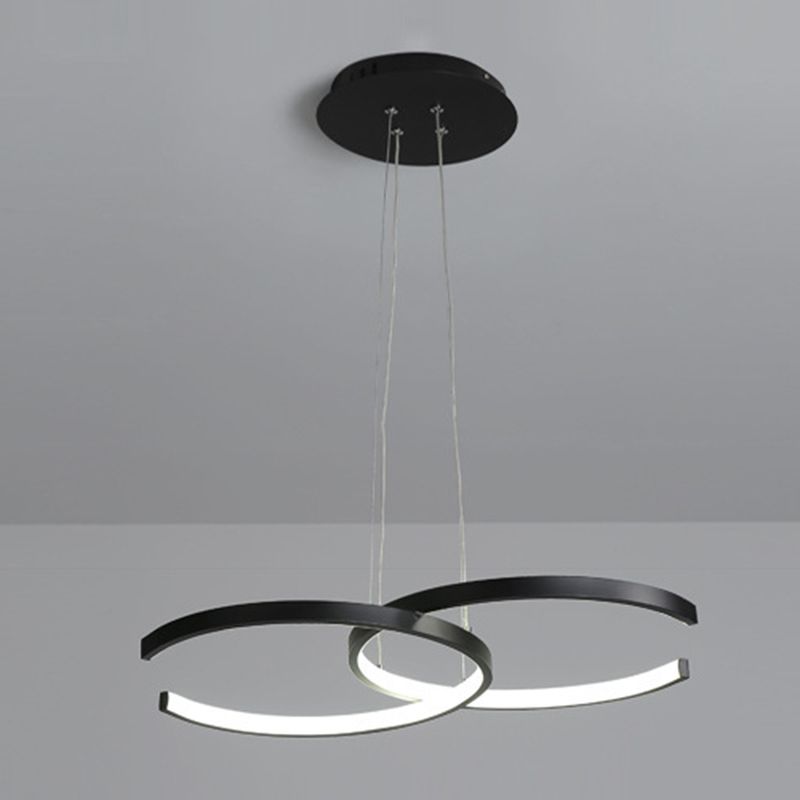 Acryl C-vormige hangende lampkit Hedendaagse stijl LED-hanger verlichtingsarmatuur