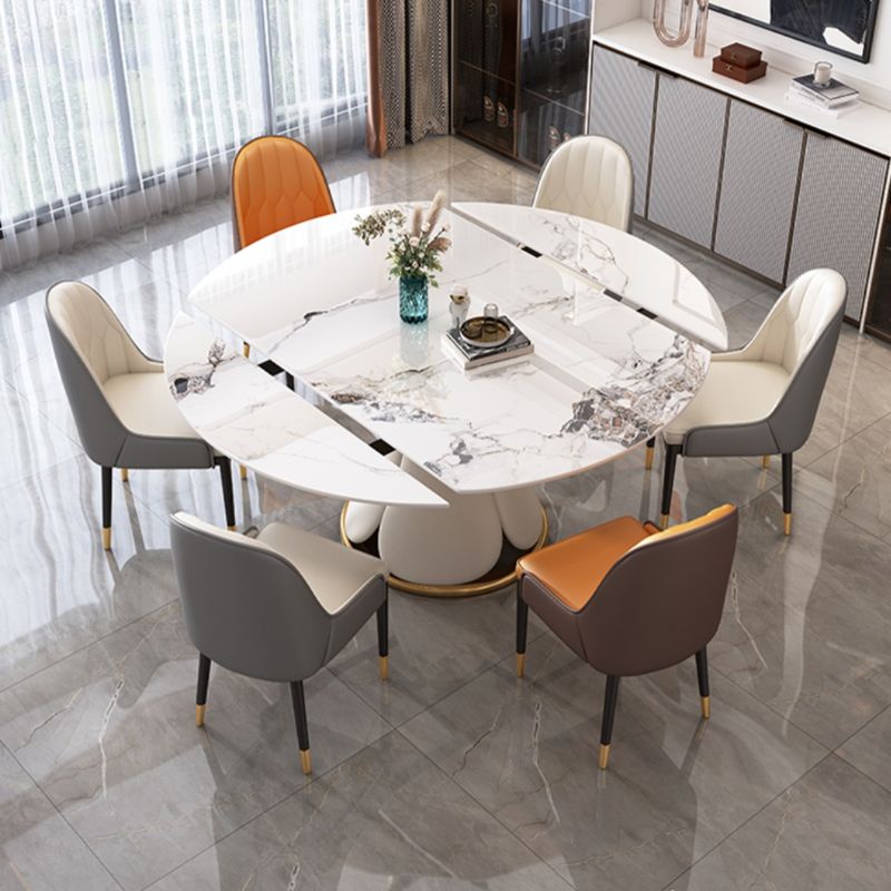 Contemporary Dining Room Table and Chair Set 1/7 Pieces Dining Table Set