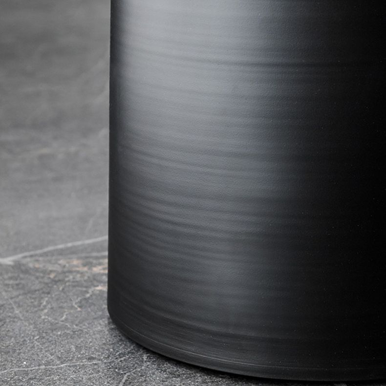 Metallic Pedestal End Table Mid-Century Round Side Side Table