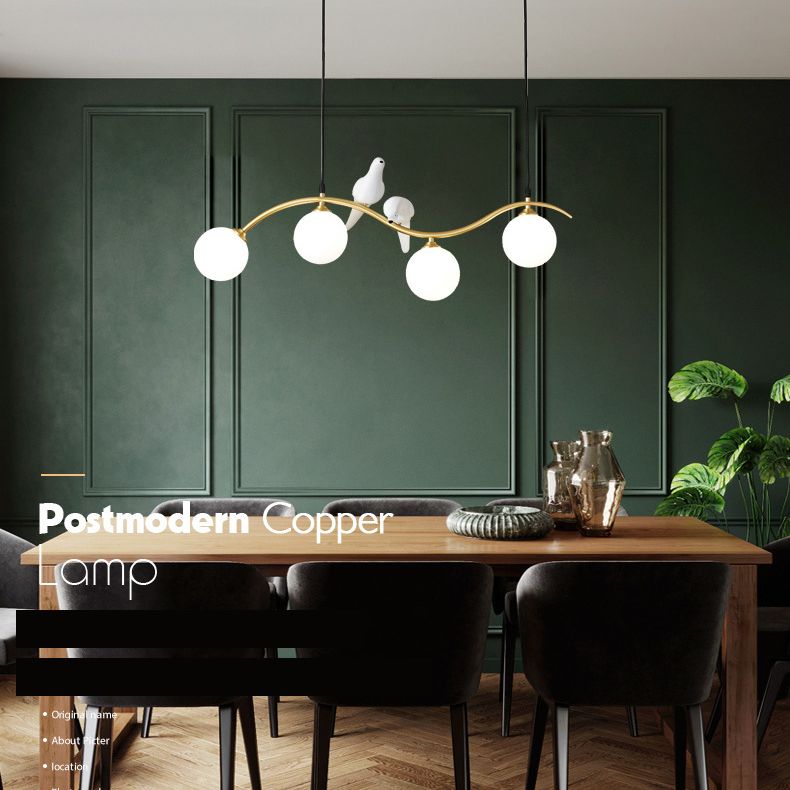 Glass Global Island Affermazione Light Minimalist Style Over Island Lighting for Pranzo Room