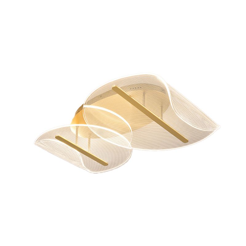 Geometric Semi Flush Mount Contemporary Acrylic Flush Ceiling Light Fixture
