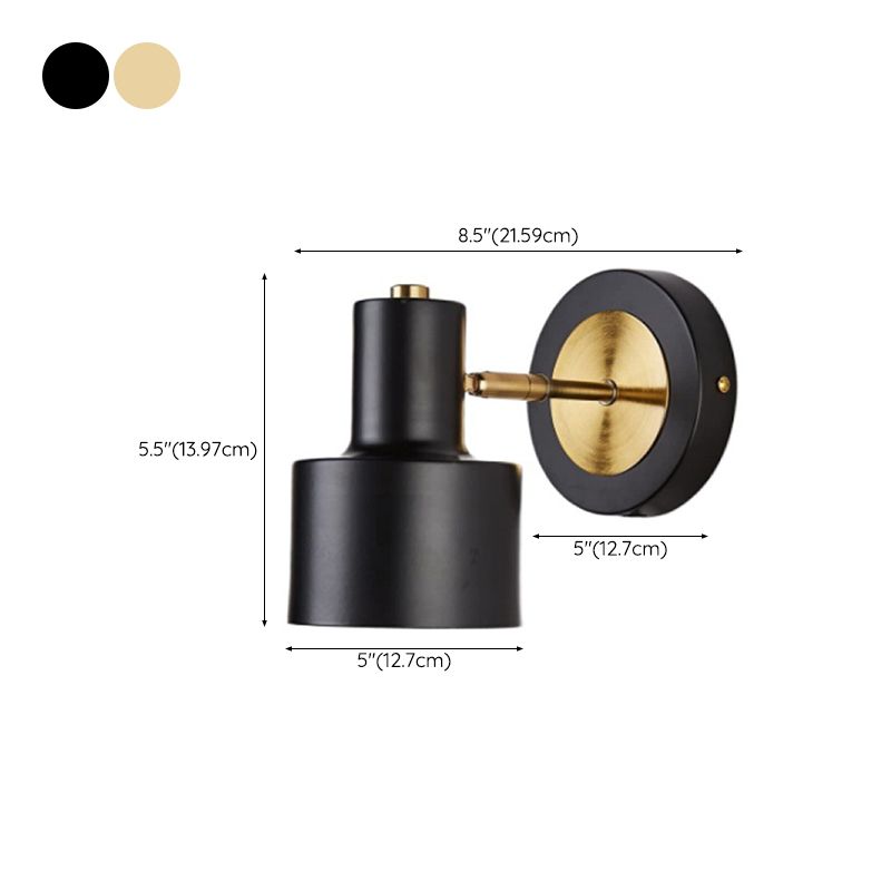 Post Modern Industrial Bath Sconce 1 - Light Adjustable Bathroom Vanity Lighting