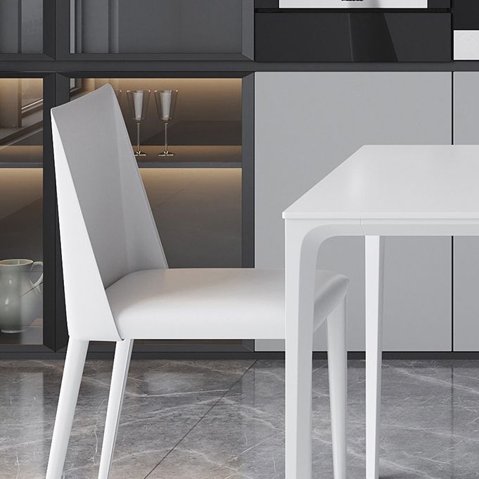 Modern Sintered Stone Top Dining Set Rectangle 1/2/4/5 Pieces Dining Table with Chairs