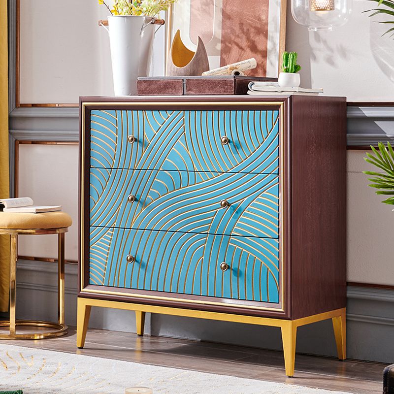 Manufactured Wood Storage Chest Glam Style Storage Chest Dresser