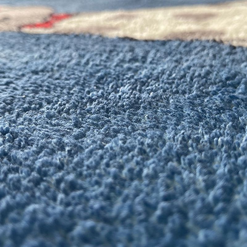 Beige Modern Rug Polyester Spots Rug Washable Rug for Living Room