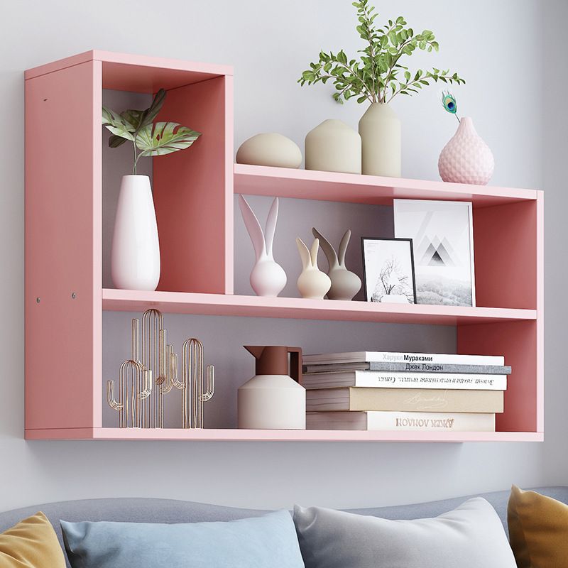 Modern Engineered Wood Bookcase, Geometric Bookshelf for Any Room