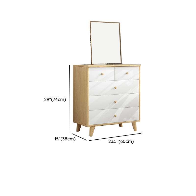 Contemporary Storage Chest Manufactured Wood Dresser , 14.82 Inch Width