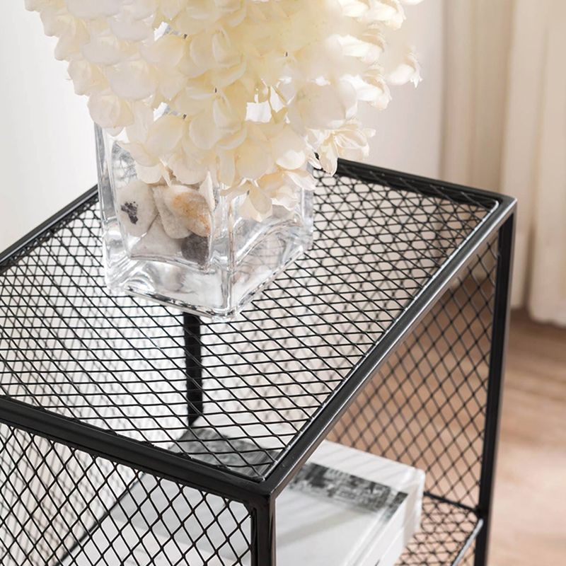 Metal Closed Back Bookshelf Standard Shelves Included Bookcase