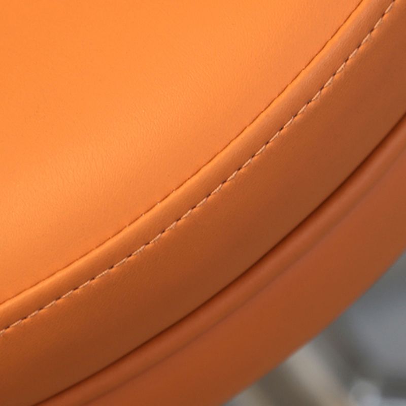 Modern Style Rotatable Backrest Counter Stool with Leather Cushion