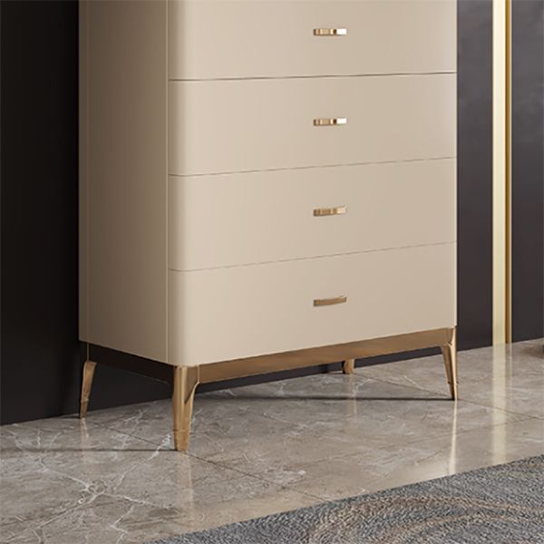 Glam Storage Chest Dresser Wooden Storage Chest with Drawers