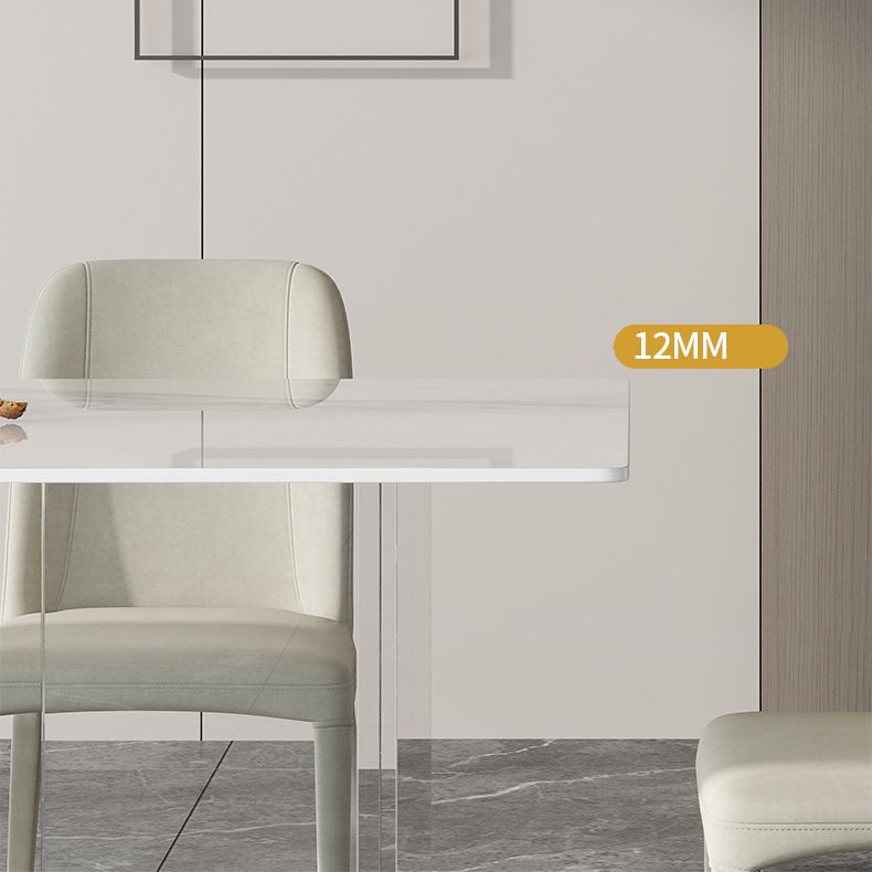 Modern Style Sintered Stone Dining Table Set 1/2/5/6 Pieces Dining Set for Home Use