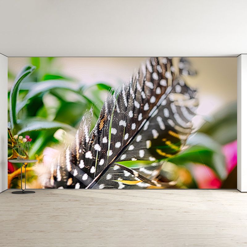 Light Feathers Wall Paper Murals for Girls' Bedroom, Personalized Size Available