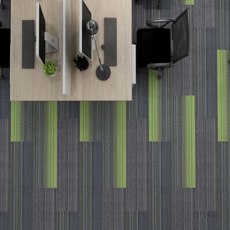 Carpet Tile Non-Skid Fade Resistant Geometry Self Peel and Stick Carpet Tiles Living Room