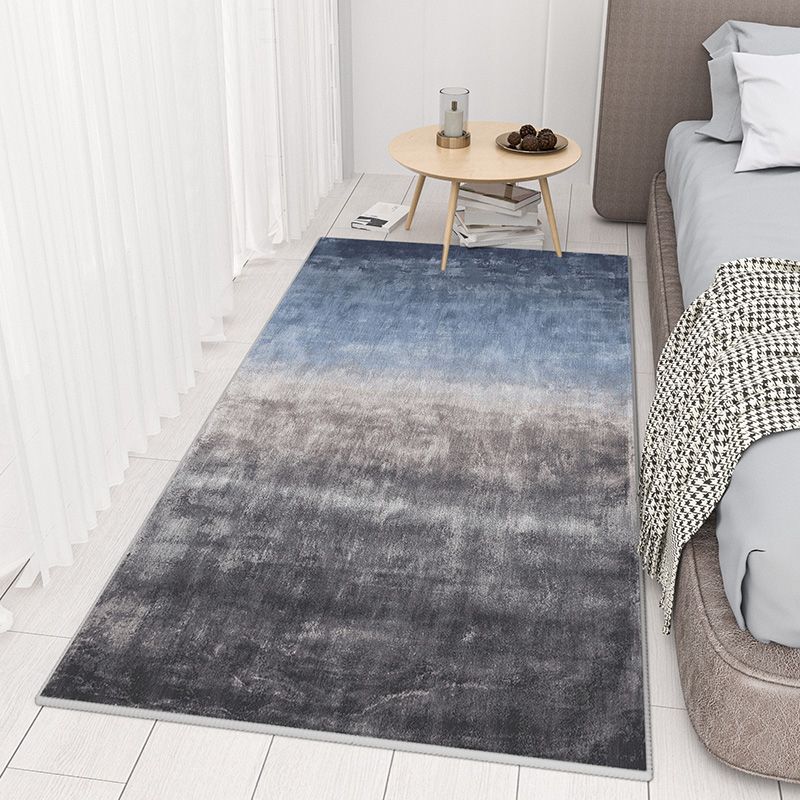 Dark Green Modern Carpet Polyester Graphic Carpet Stain Resistant for Home Decor