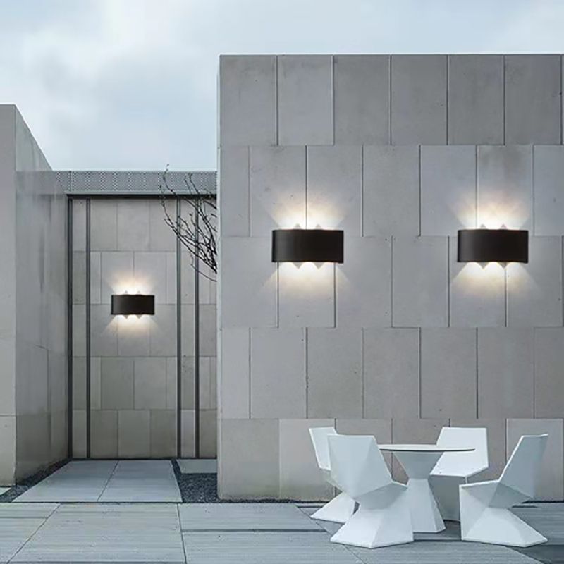 Moderne Wandmontage Leichte einfache LED -Wandleuchtenlampenvorrichtung für Innen im Freien im Freien