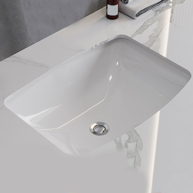 Classic Bathroom Sink Overflow Pop-Up Drain Trough Sink (Not Including Faucet)