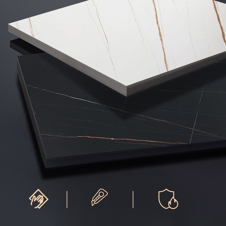 Industrial Style Stone Top Cocktail Bar Table 42-inch Height Table for Kitchen